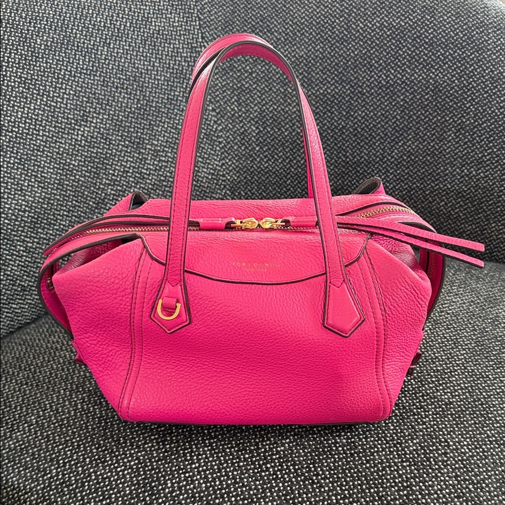 Tory Burch Perry Small Satchel - Crazy Pink